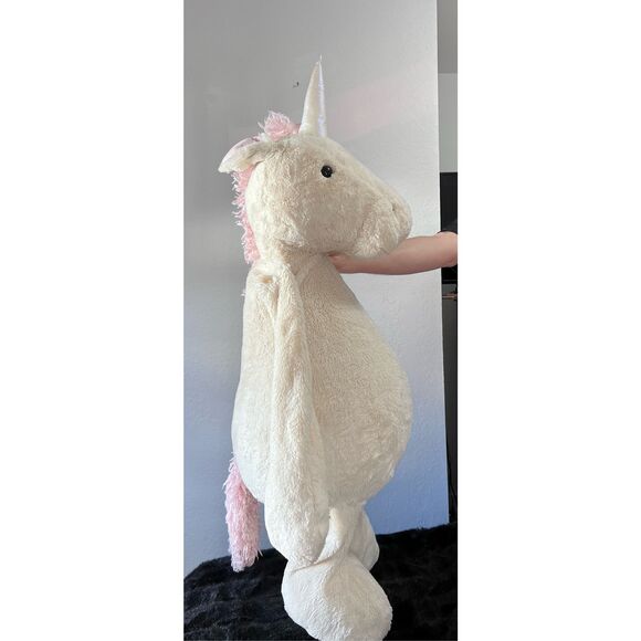 Jellycat huge giant bashful unicorn 45" inches plush stuffed animal - Picture 5 of 9